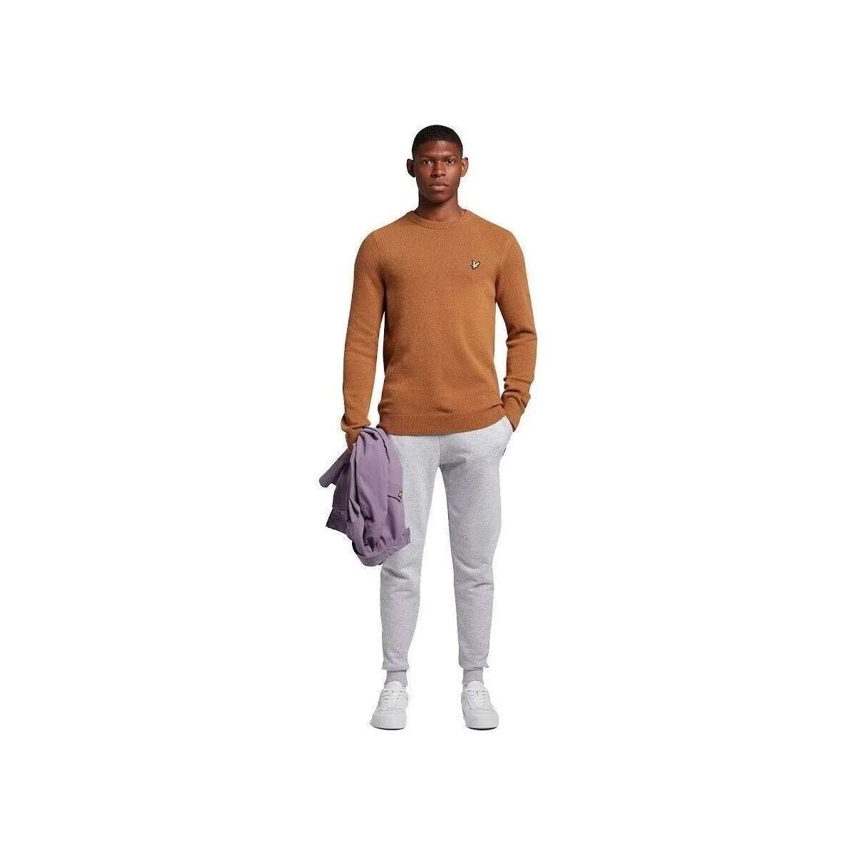 KN921VF CREW NECK LAMBSWOOLW805 VICTORY ORANGE