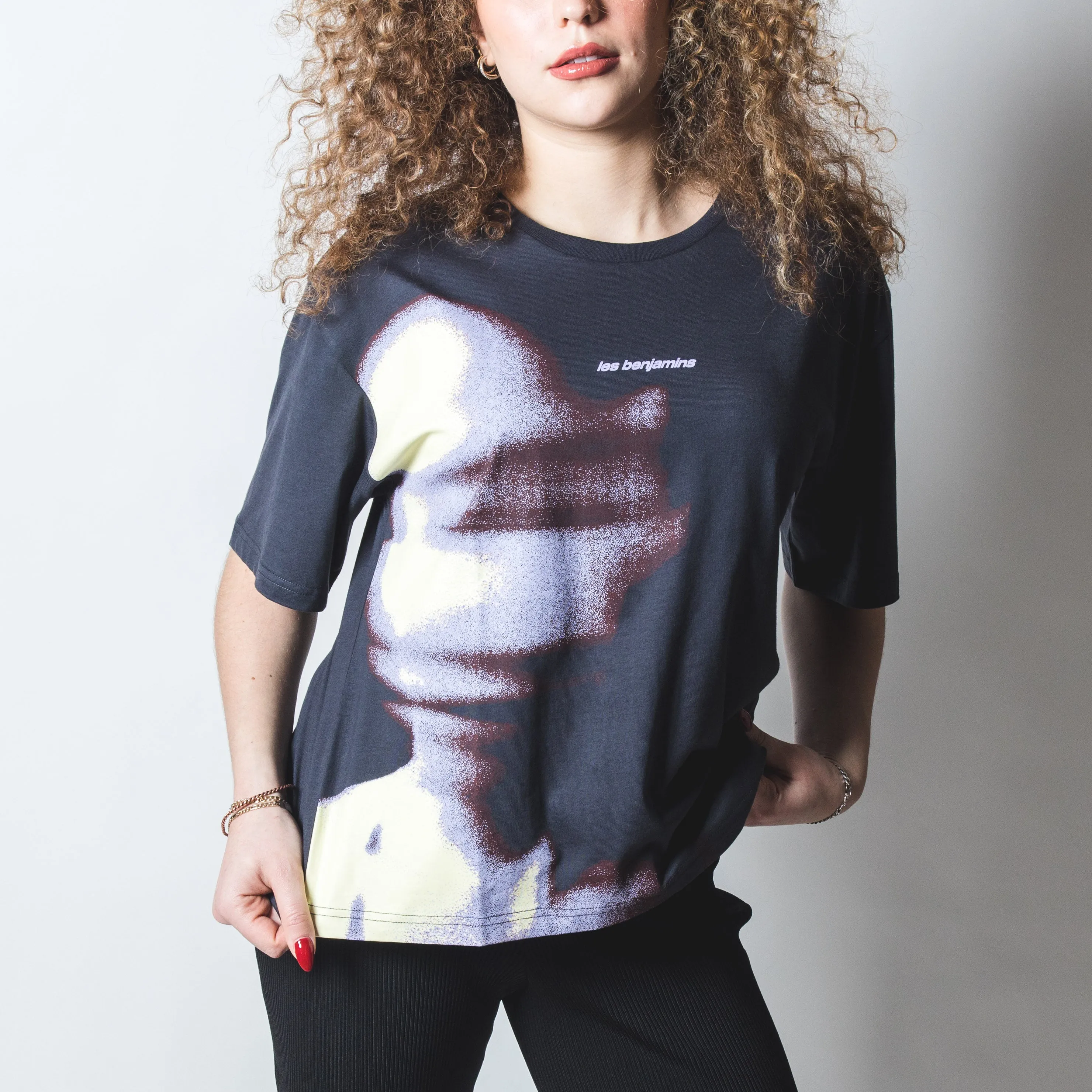 Les Benjamins Boxy Tee 011 Chilled Iron