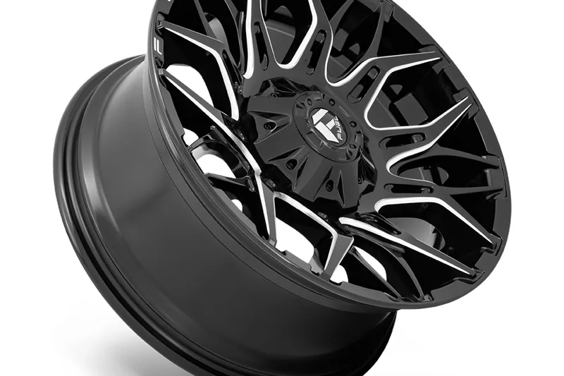 Llanta de aleación D769 Twitch Glossy Black Milled Fuel 9,0x20 ET1 106,1 6x135;6x139,7