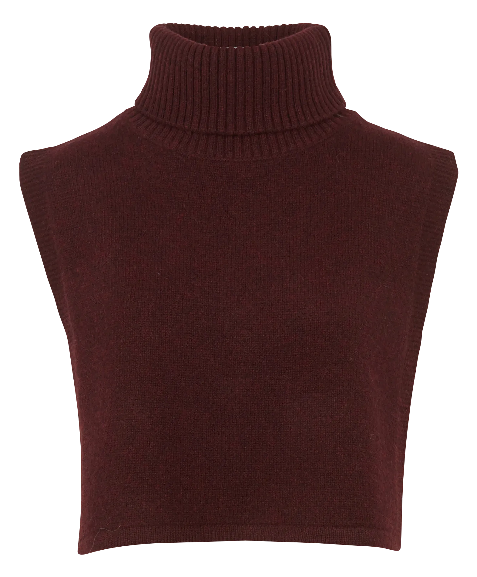 MAISON 123 HERA  JERSEY DE CUELLO VUELTO DE LANA EN ROJO
