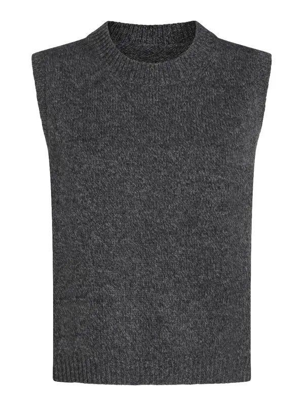 MAISON MARGIELA SUéTER CUELLO REDONDO  GRIS