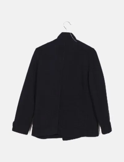 Mango Abrigo azul marino casual