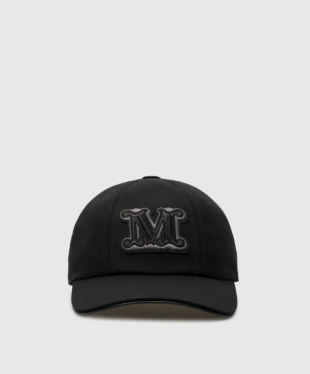 Max Mara LIBERO black cap with logo
