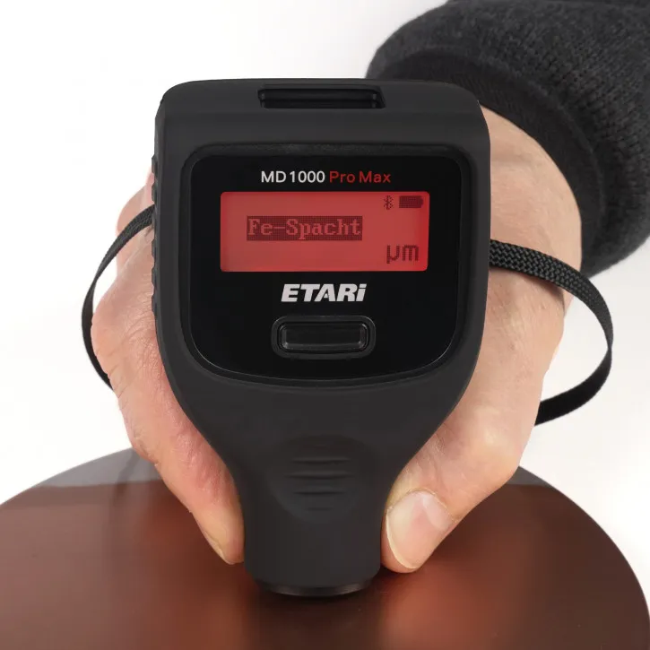 MD 1000 Pro Max, Profi Lackdickenmessgerät, Schichtdickenmessgerät zur Lackdickenmessung bis zu 6000 μm, erkennt magnetische Spa