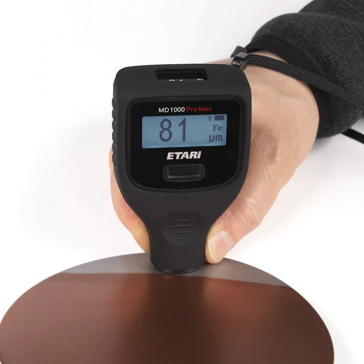 MD 1000 Pro Max, Profi Lackdickenmessgerät, Schichtdickenmessgerät zur Lackdickenmessung bis zu 6000 μm, erkennt magnetische Spa