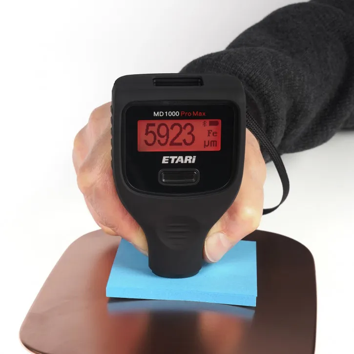 MD 1000 Pro Max, Profi Lackdickenmessgerät, Schichtdickenmessgerät zur Lackdickenmessung bis zu 6000 μm, erkennt magnetische Spa