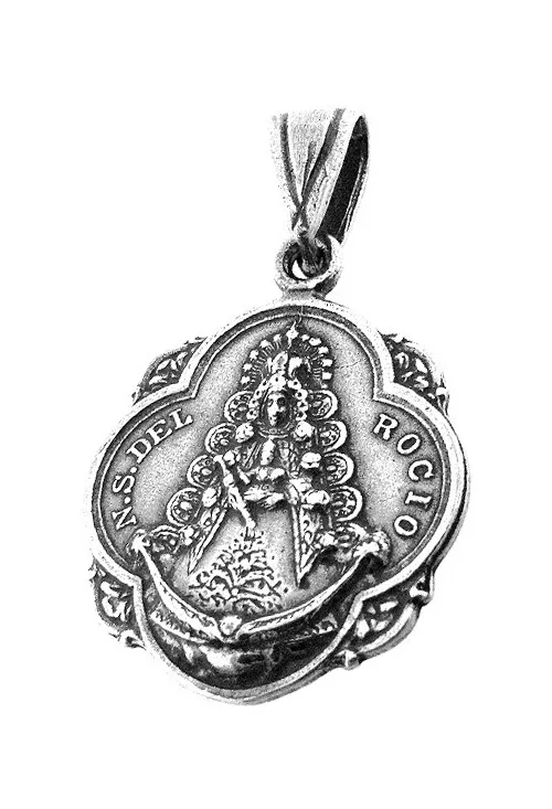 MEDALLA DE PLATA VIRGEN DEL ROCIO 240_ROCPAND
