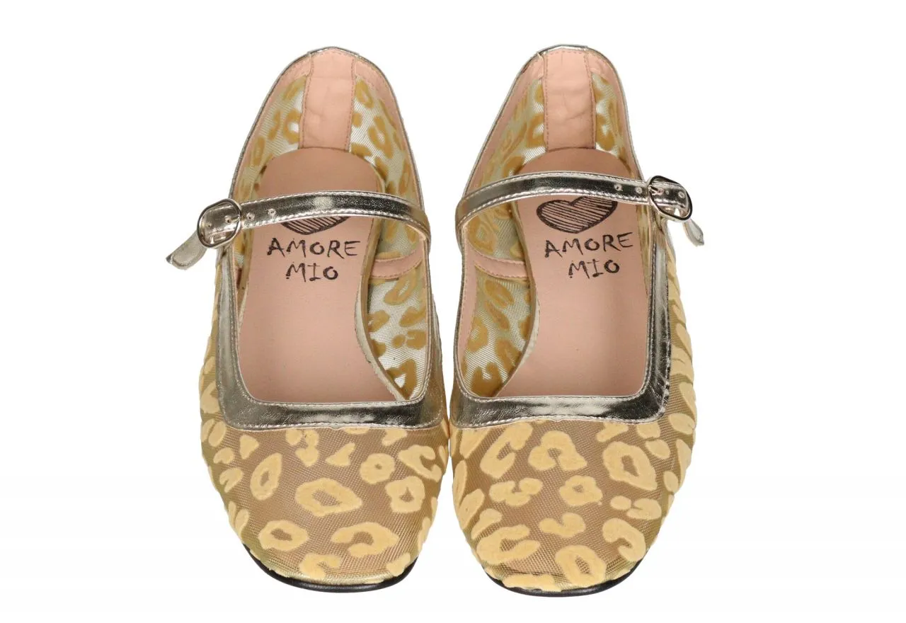 Mercedes Rejilla Dorado Animal Print
