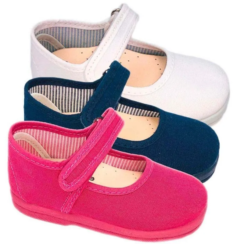 Merceditas de lona para niñas