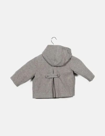 Miranda Abrigo gris con gorro