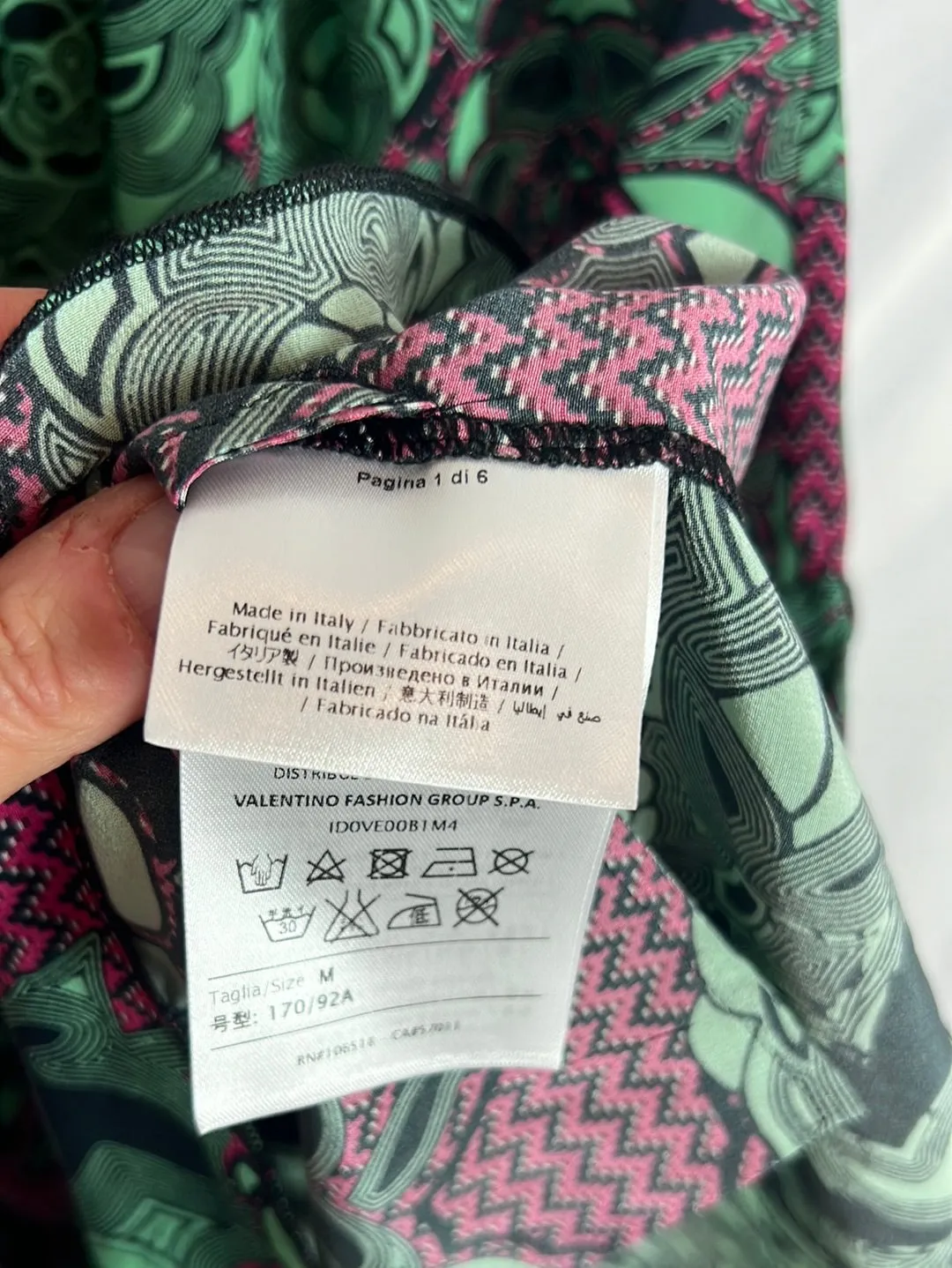 MISSONI. Mono corto seda estampado. T M