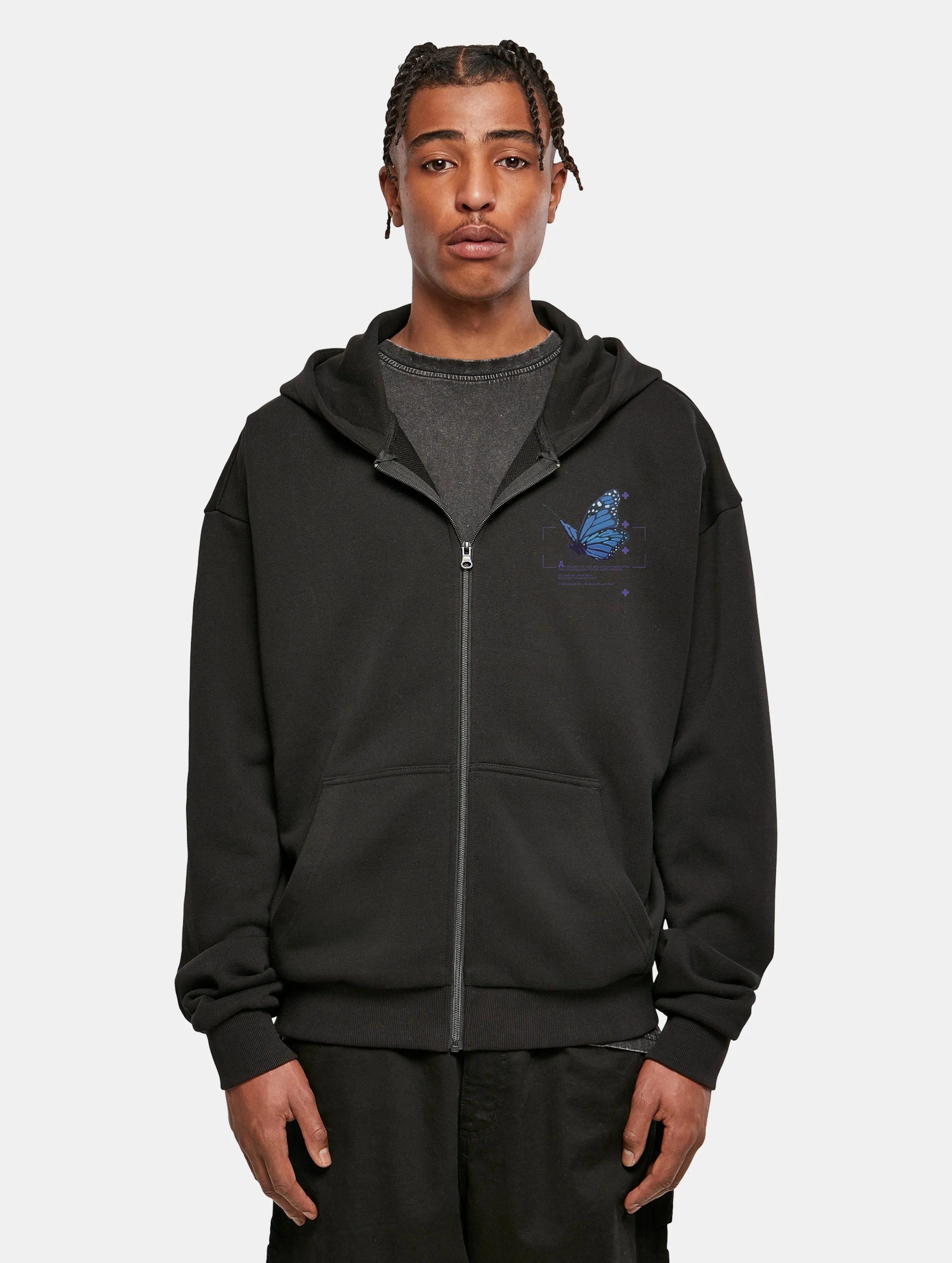Mister Tee Upscale Grid Head Butterfly