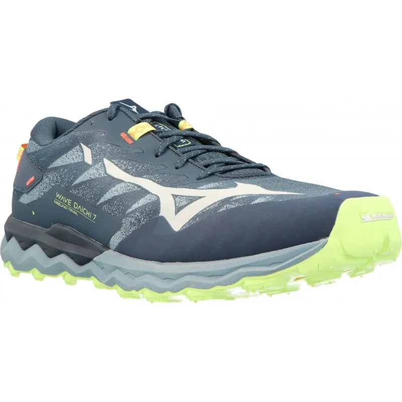 Mizuno  Wave Daichi 7 Orion Blue/Misty Blue/Neo Lime