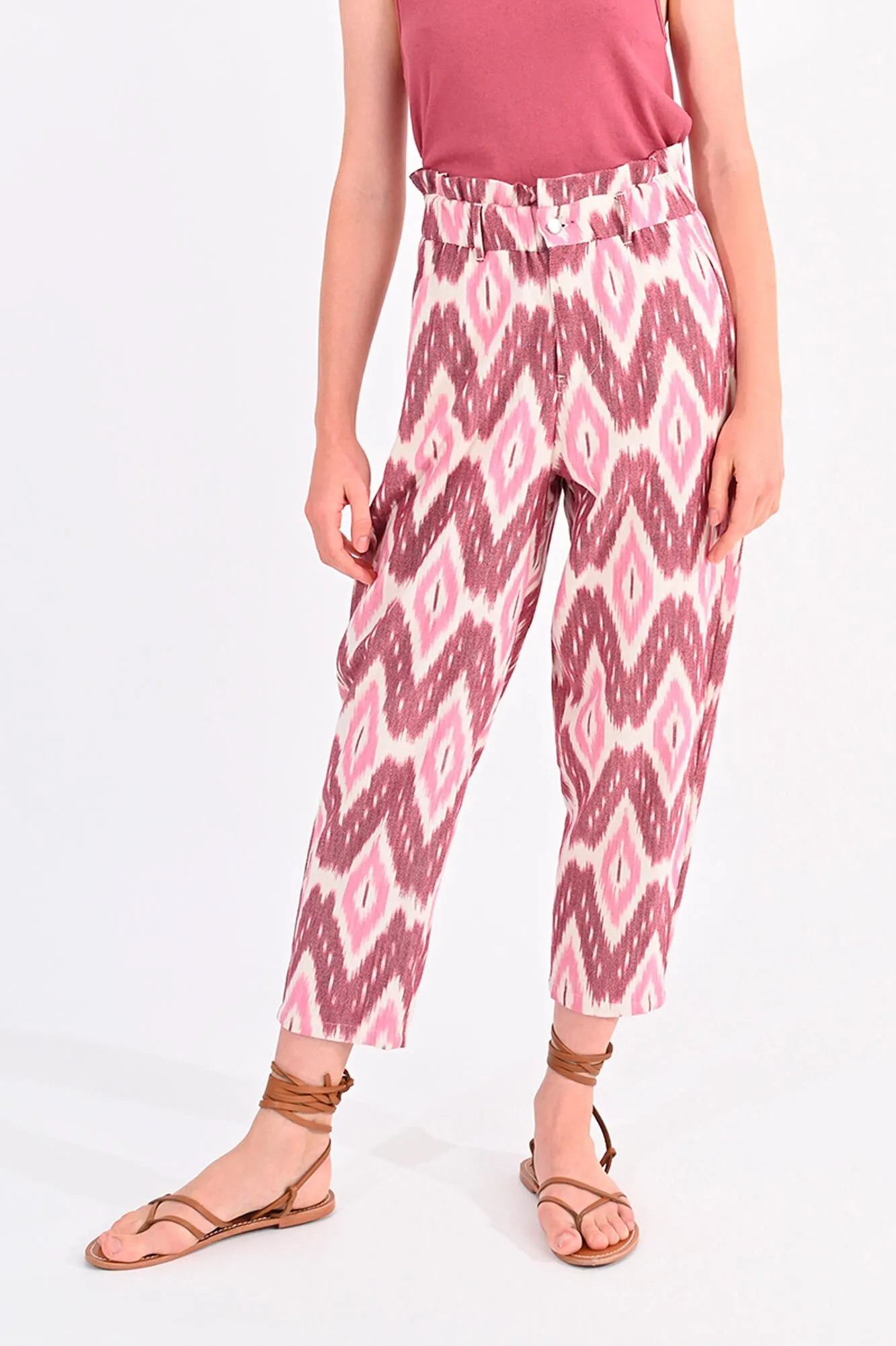 Molly Bracken Pantalón de mujer tobillero con estampado