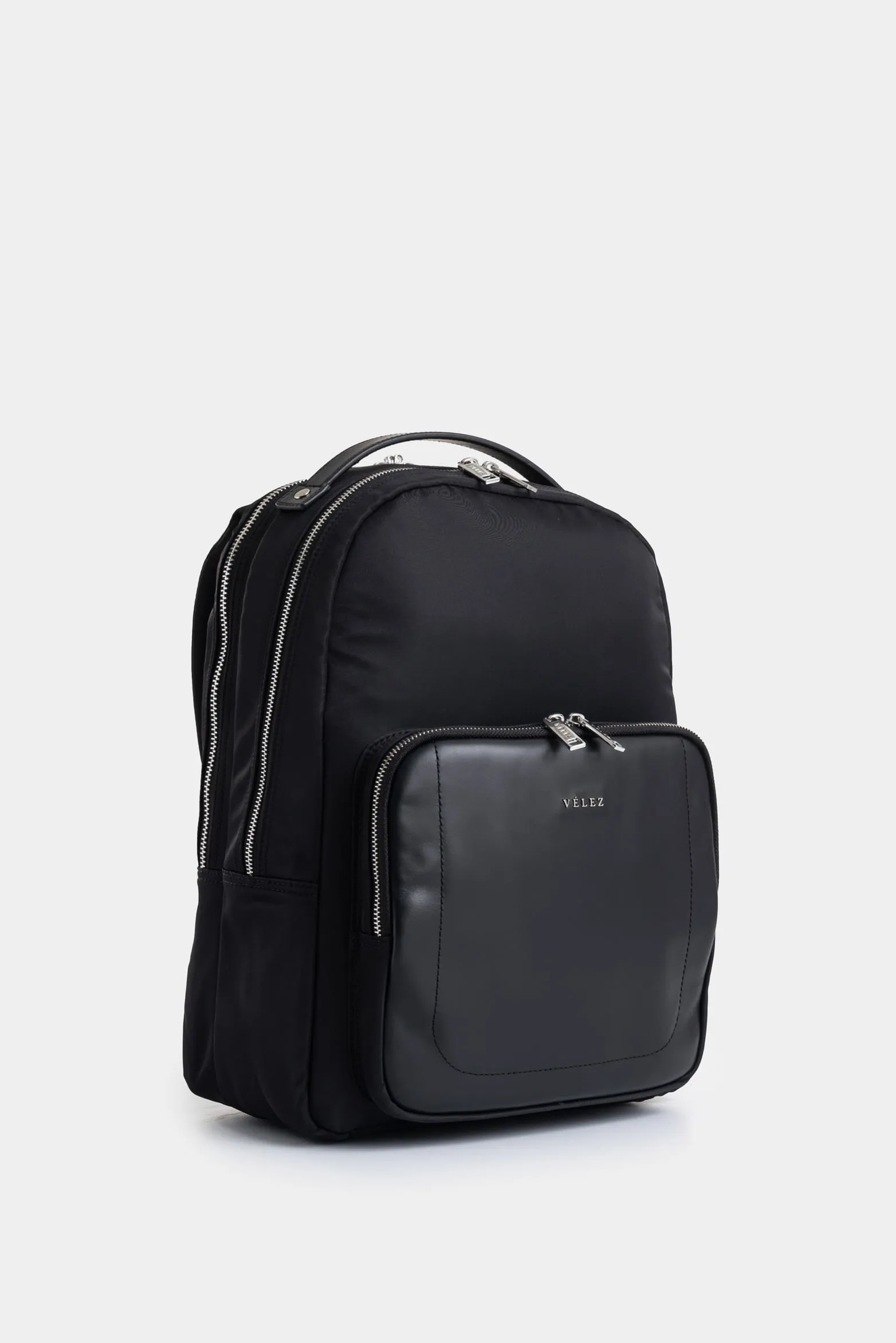 Morral Púrpura 2.0 de lona y cuero para mujer multifuncional