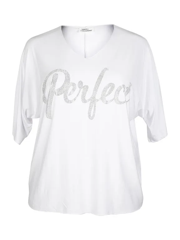 My Style Camiseta de mujer talla grande con letras