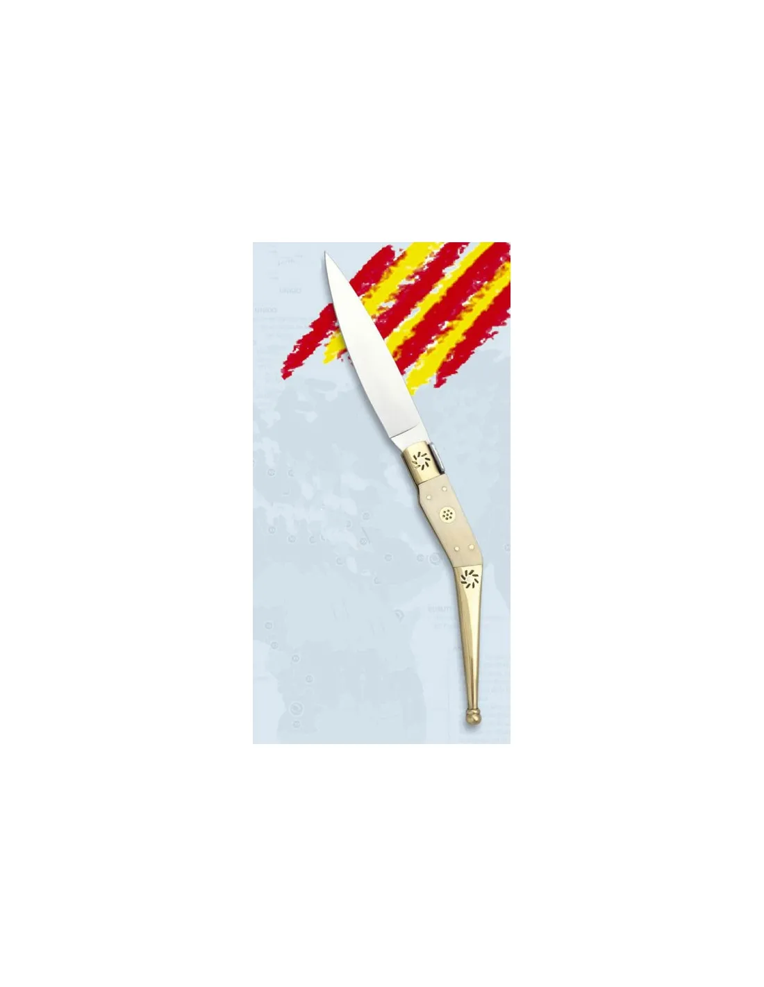 Navaja marca Albainox Artesanía Catalana hueso (18,5 cm.)