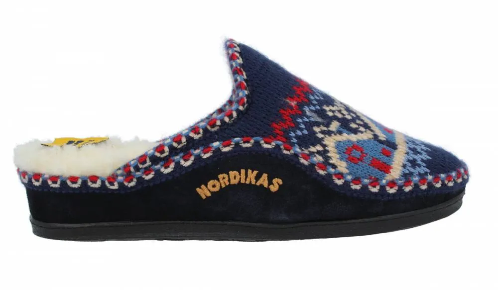 NORDIKAS  ZAPATILLAS CASA MUJER CLASSIC CABAñA MARINO