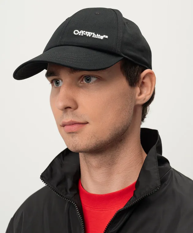 OFFWHITE BLACK CAP WITH LOGO