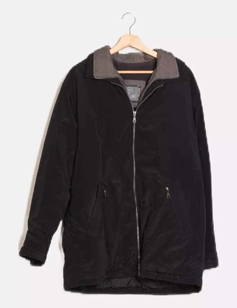 Old taylor Abrigo negro impermeable
