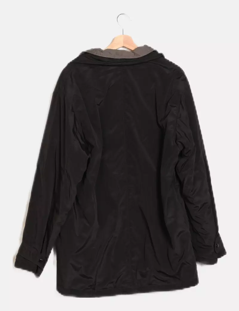 Old taylor Abrigo negro impermeable