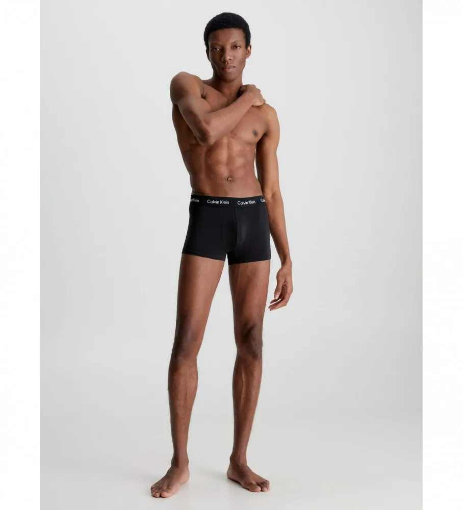 Pack 3 Bóxers Tiro Bajo Cotton Stretch negro