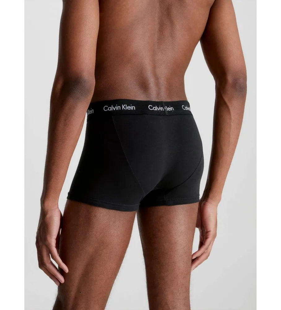 Pack 3 Bóxers Tiro Bajo Cotton Stretch negro
