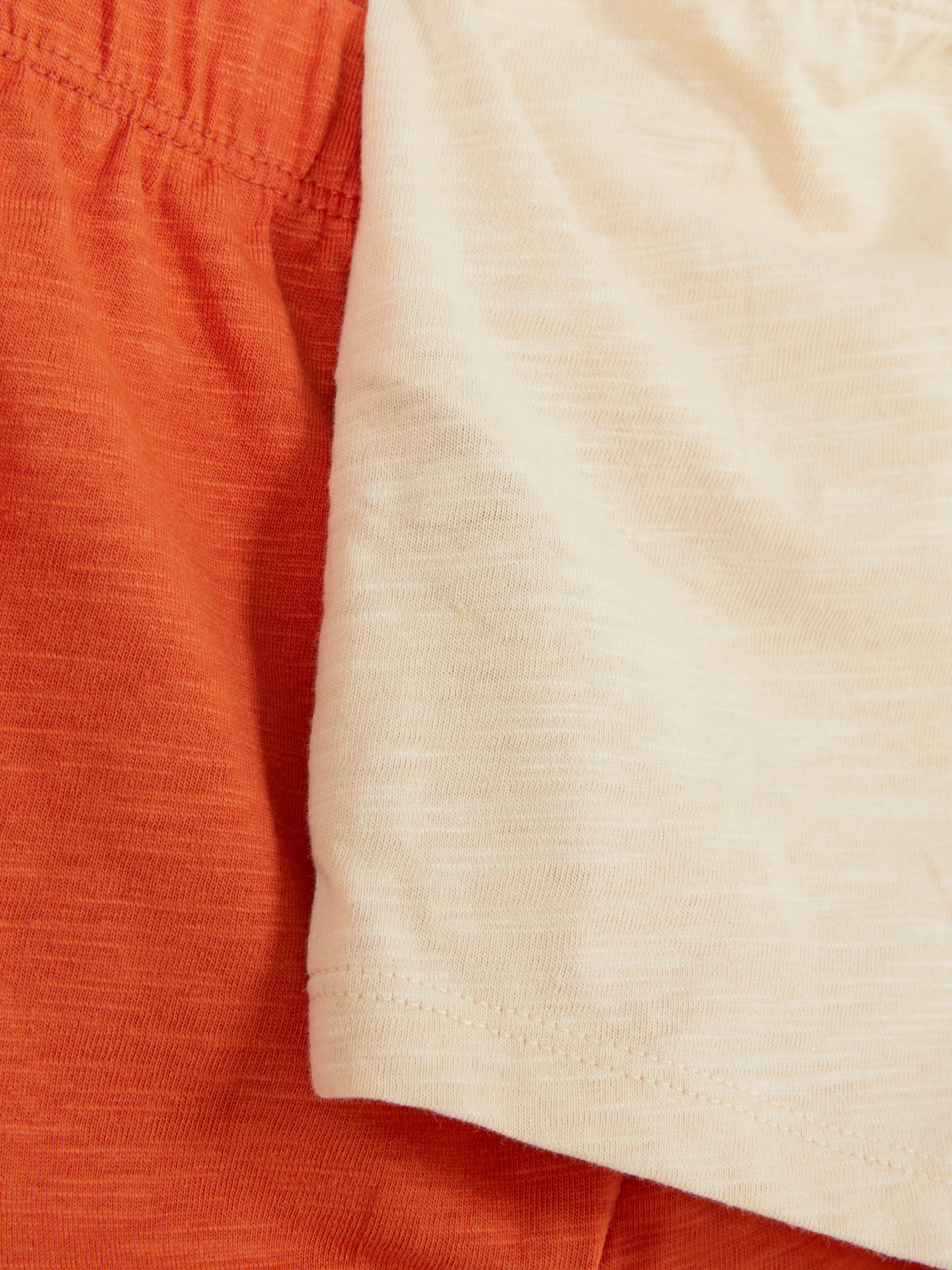 Pack de 2 pantalones cortos flameados surtidos