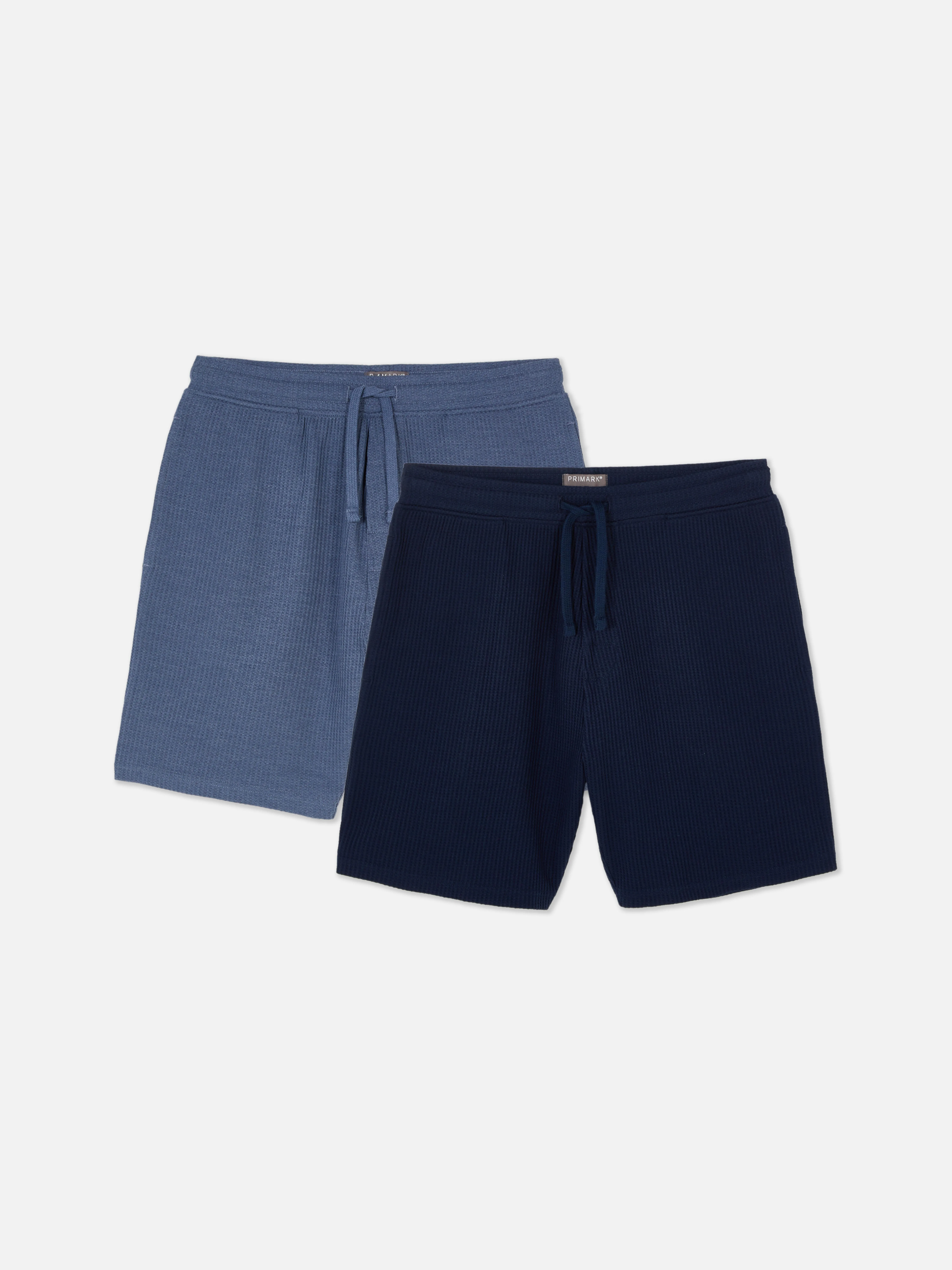 Pack de 2 shorts con tejido waffle