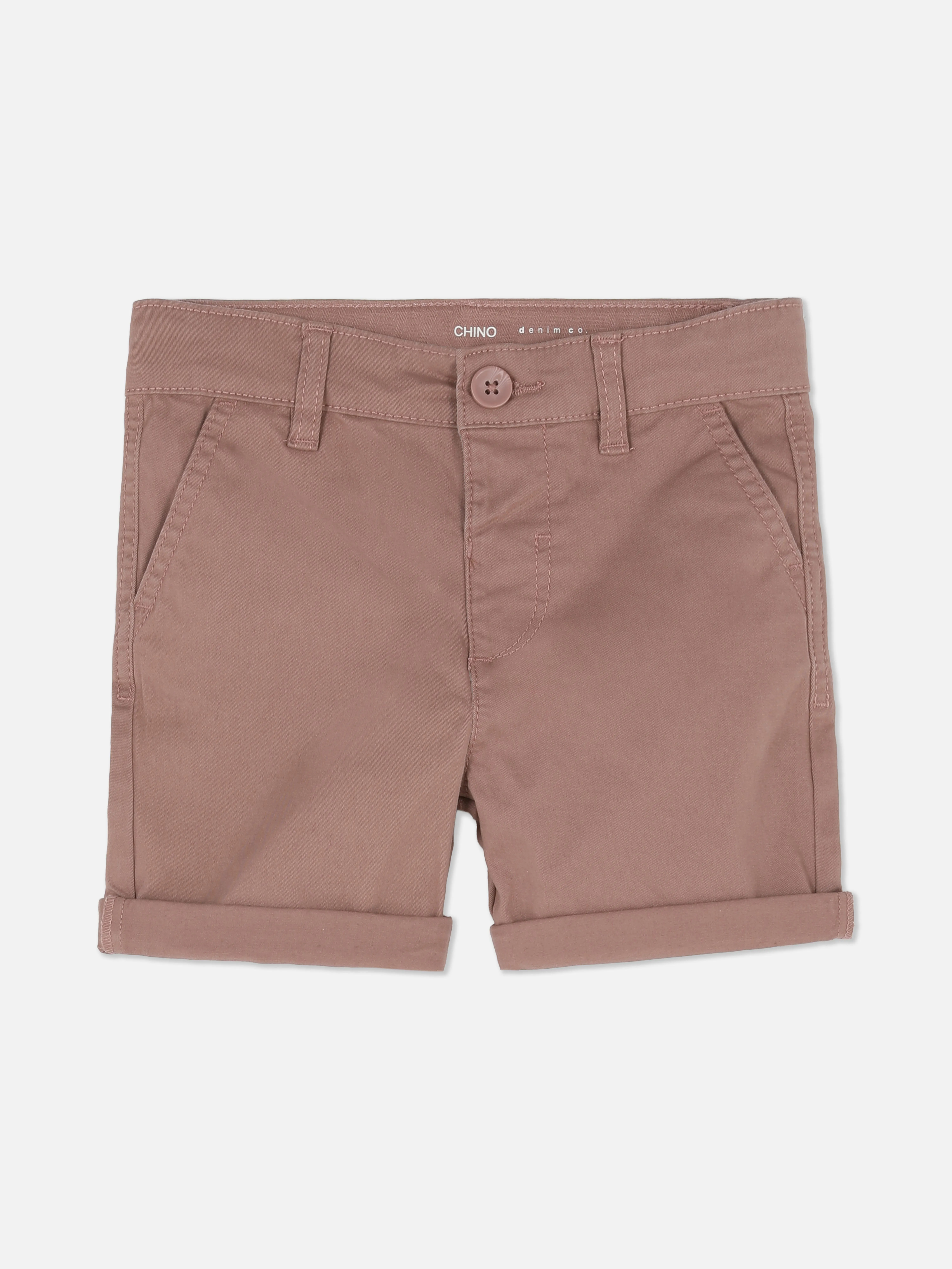 Pantalones cortos chinos con bajos vueltos