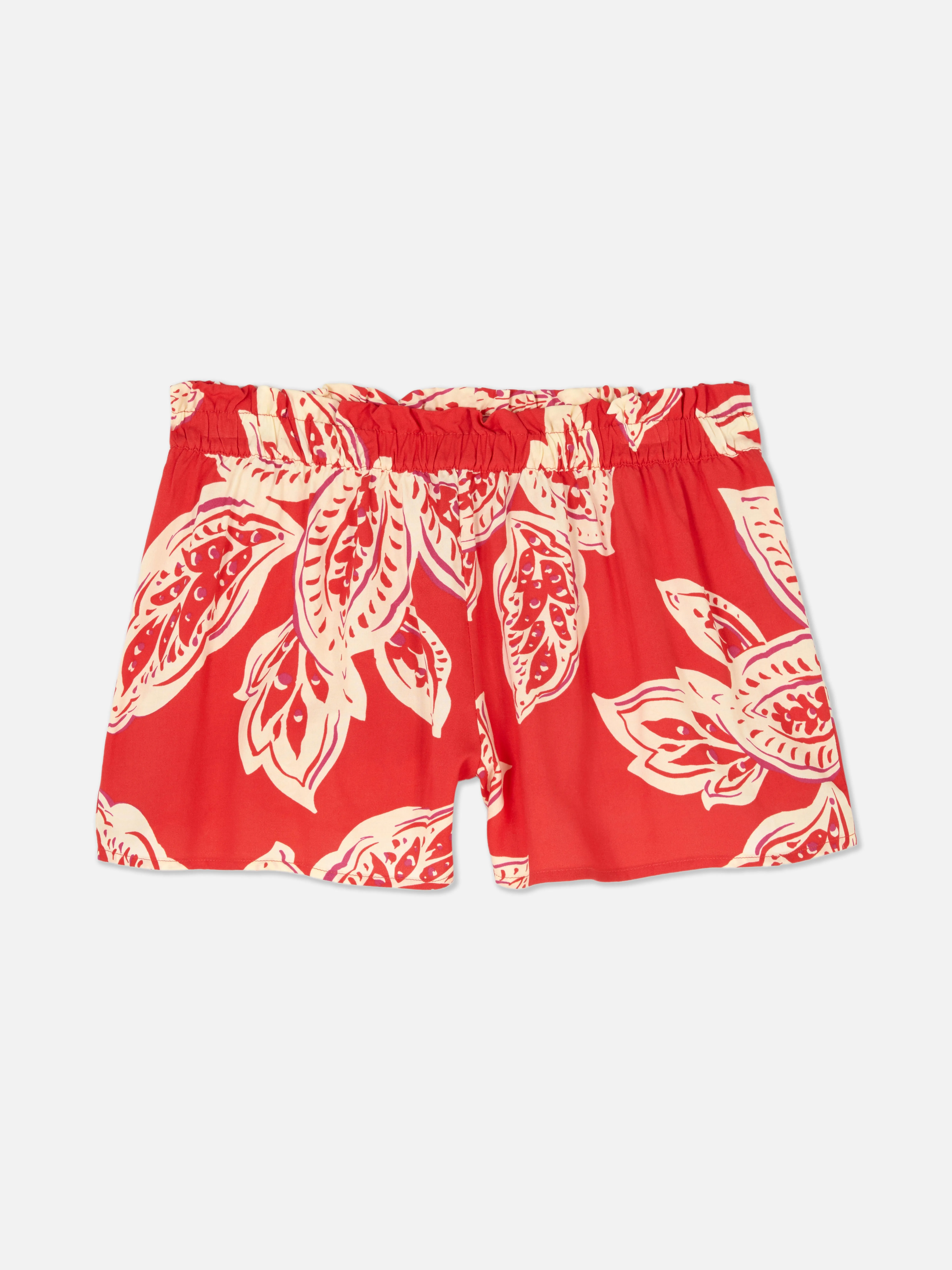 Pantalones cortos de pijama con flores