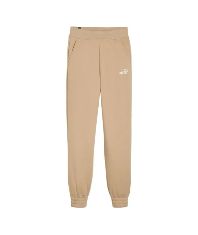 Pantalón Puma Essentials+ Embroidery High Marrón Mujer
