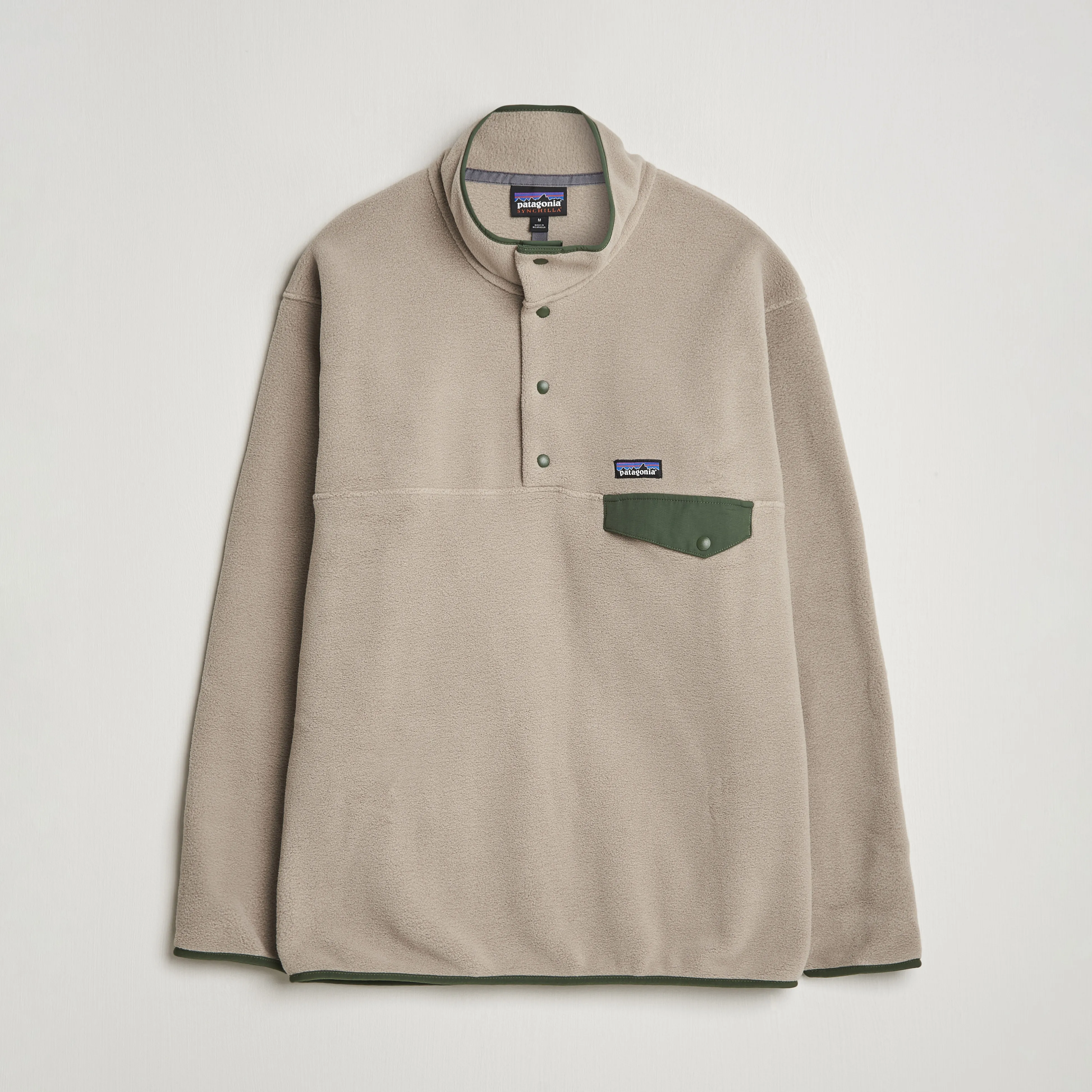 Patagonia Synch Snap T Half Zip Fleece Seabird Grey