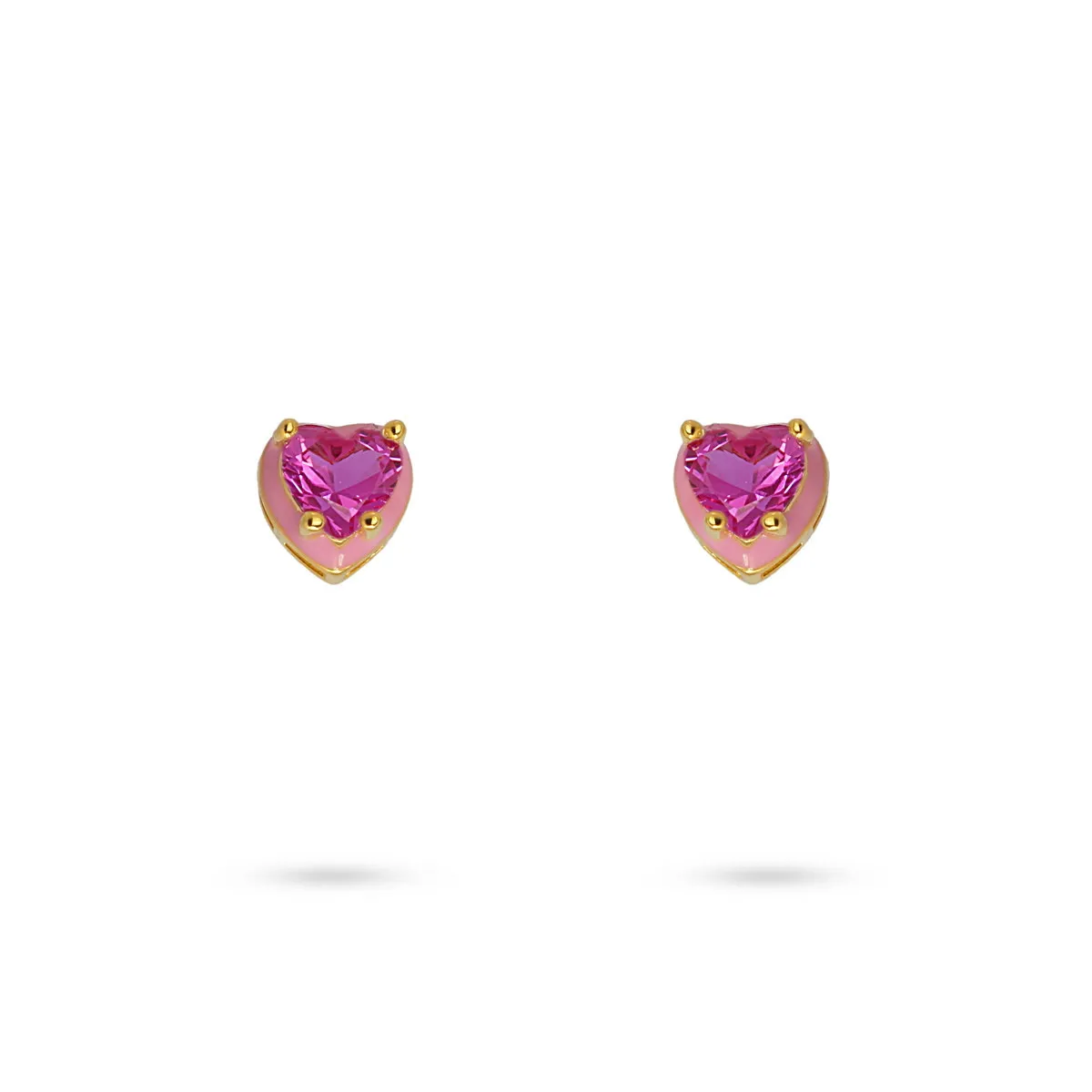 PENDIENTE ESMALTE ROSA  ANARTXY