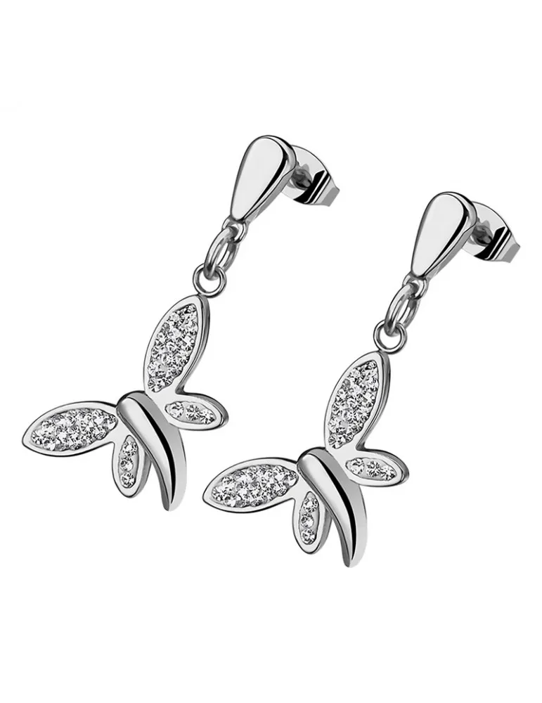 Pendientes Lotus Style Mujer Acero Mariposas OUTLET LS1882