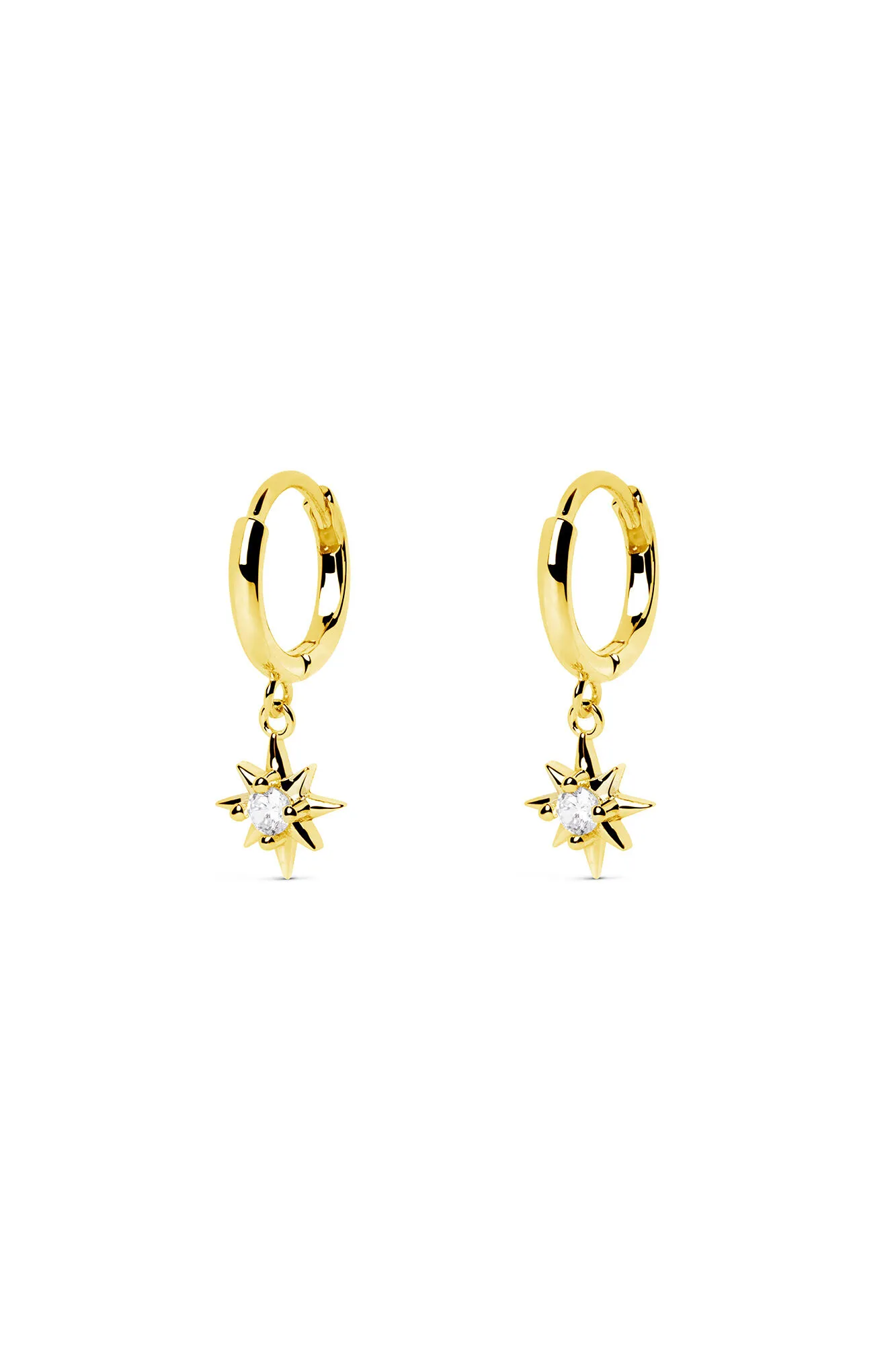 Pendientes Polar Star Oro
