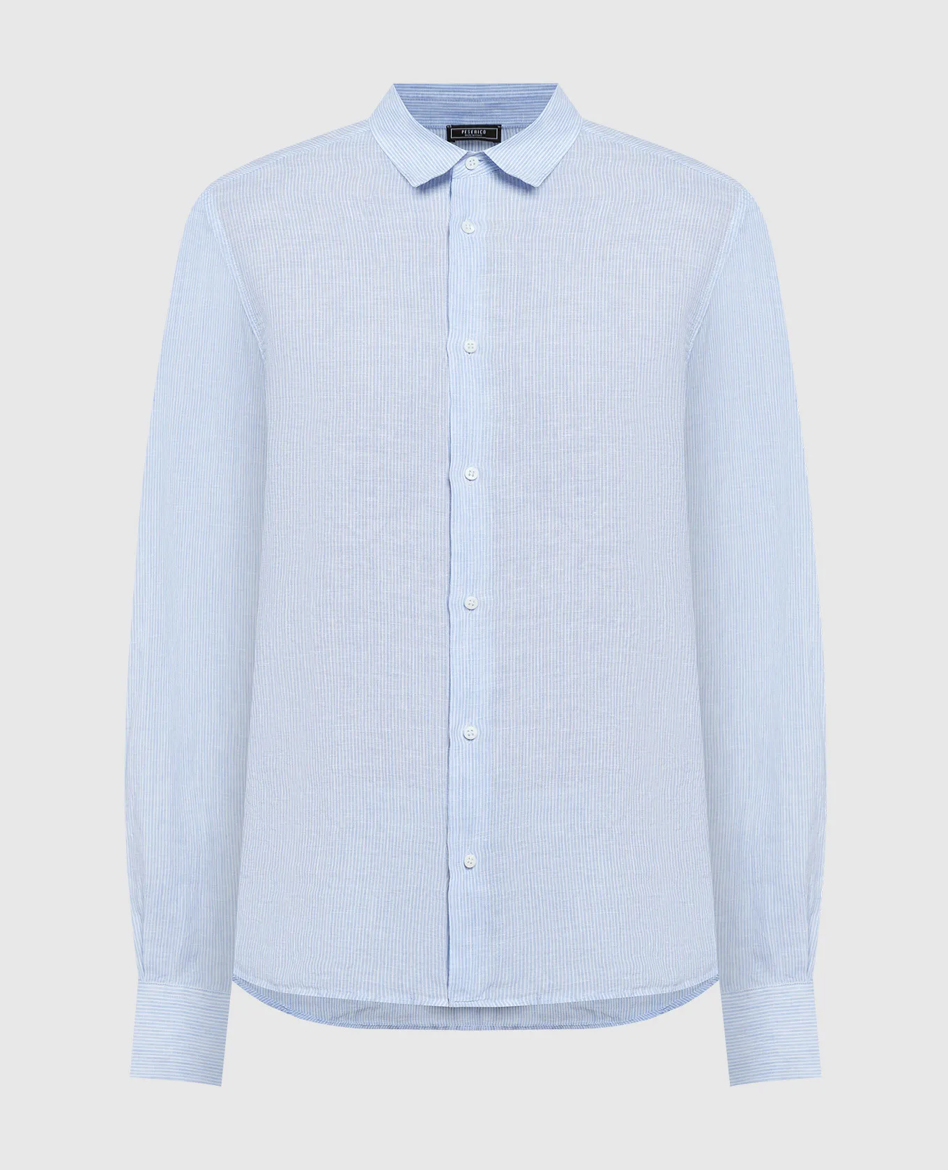 Peserico Blue striped linen shirt