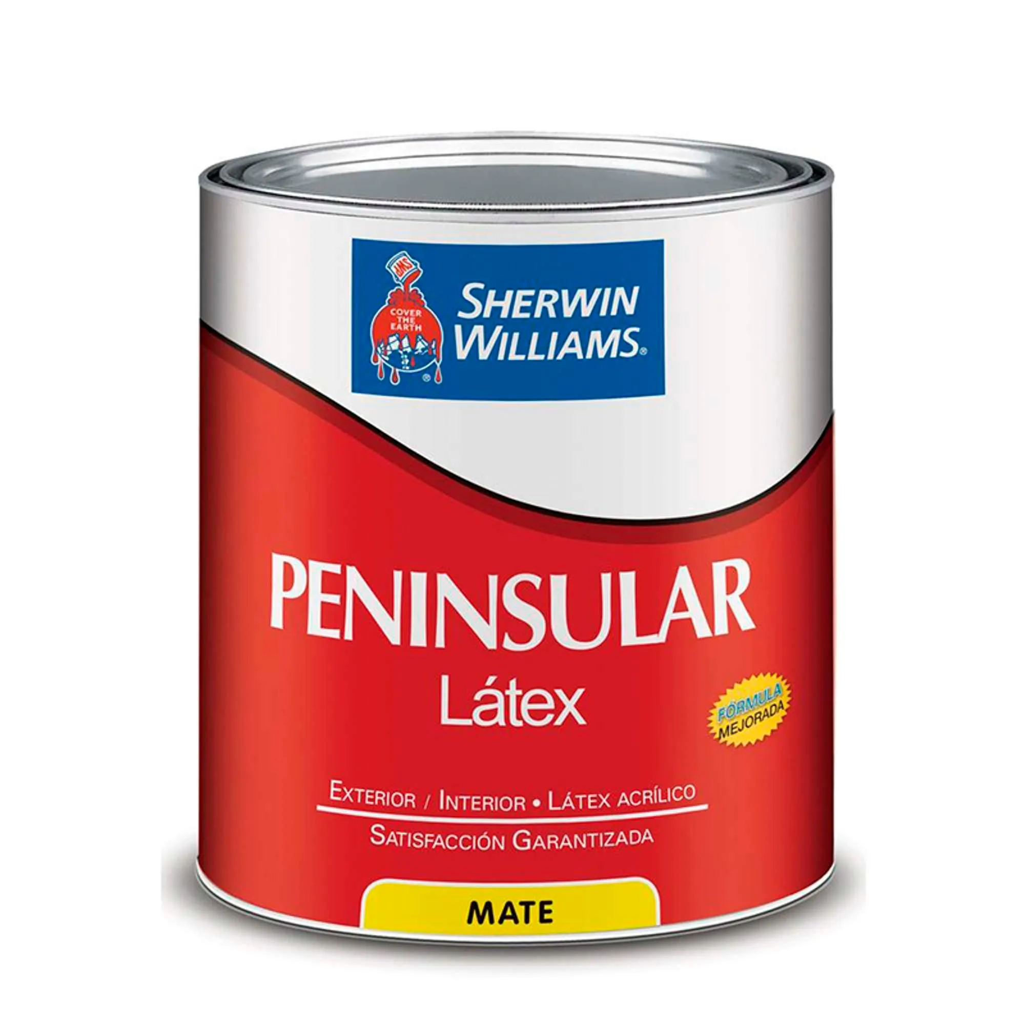 Pintura de látex peninsular color blanco hueso de 4 litros