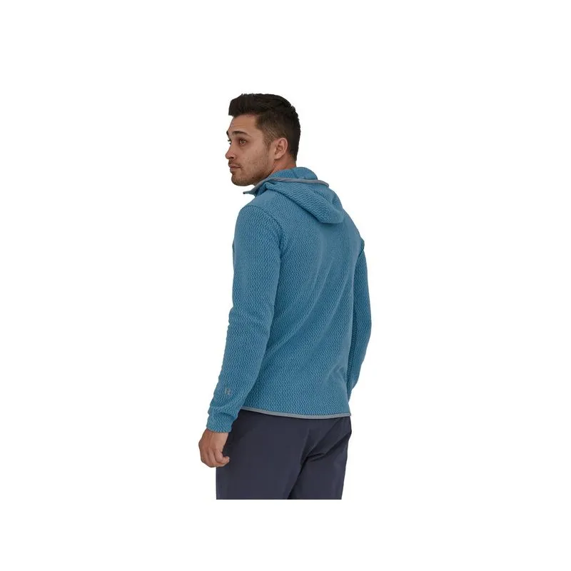 Polar Patagonia R1 Air Sudadera con capucha y cremallera (Wavy Blue) hombre