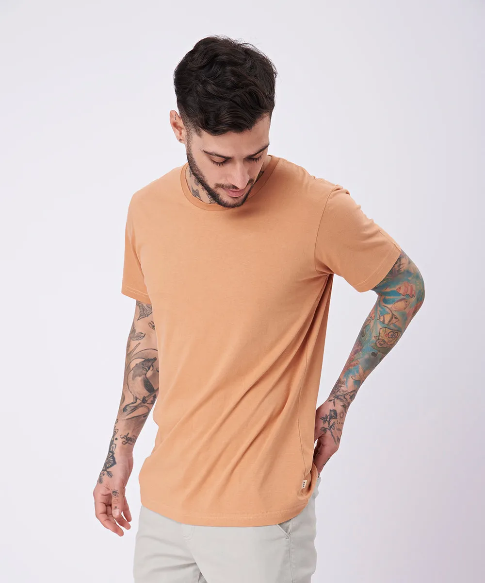 POLO MANGA CORTA BASICO CUELLO REDONDO PV23 SALMON