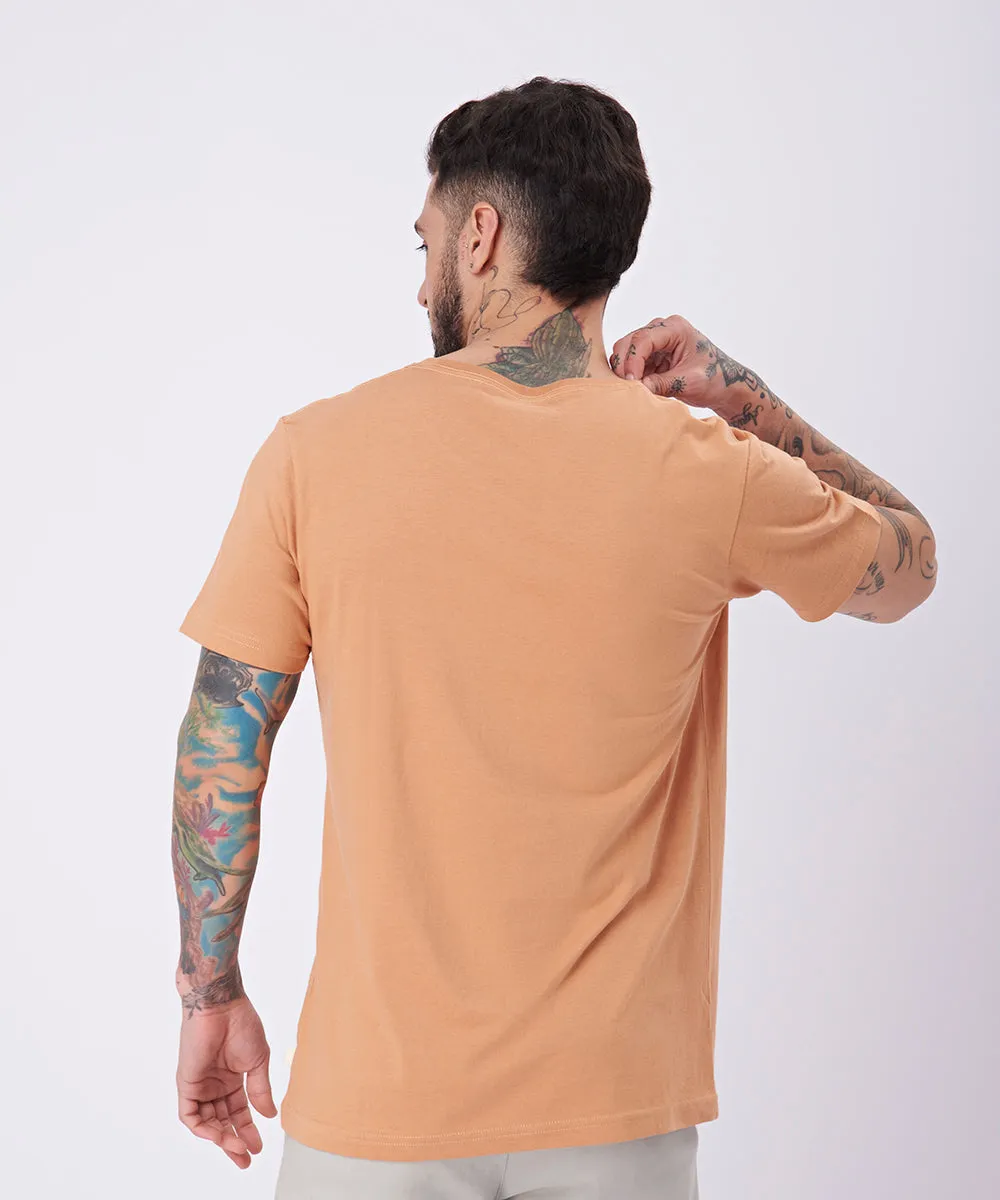 POLO MANGA CORTA BASICO CUELLO REDONDO PV23 SALMON