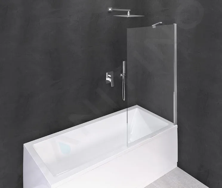 POLYSAN MODULAR SHOWER  MAMPARA DE BAñO DE UNA PIEZA 80X150 CM, ALUMINIO PULIDO/VIDRIO TRANSPARENTE BMS180
