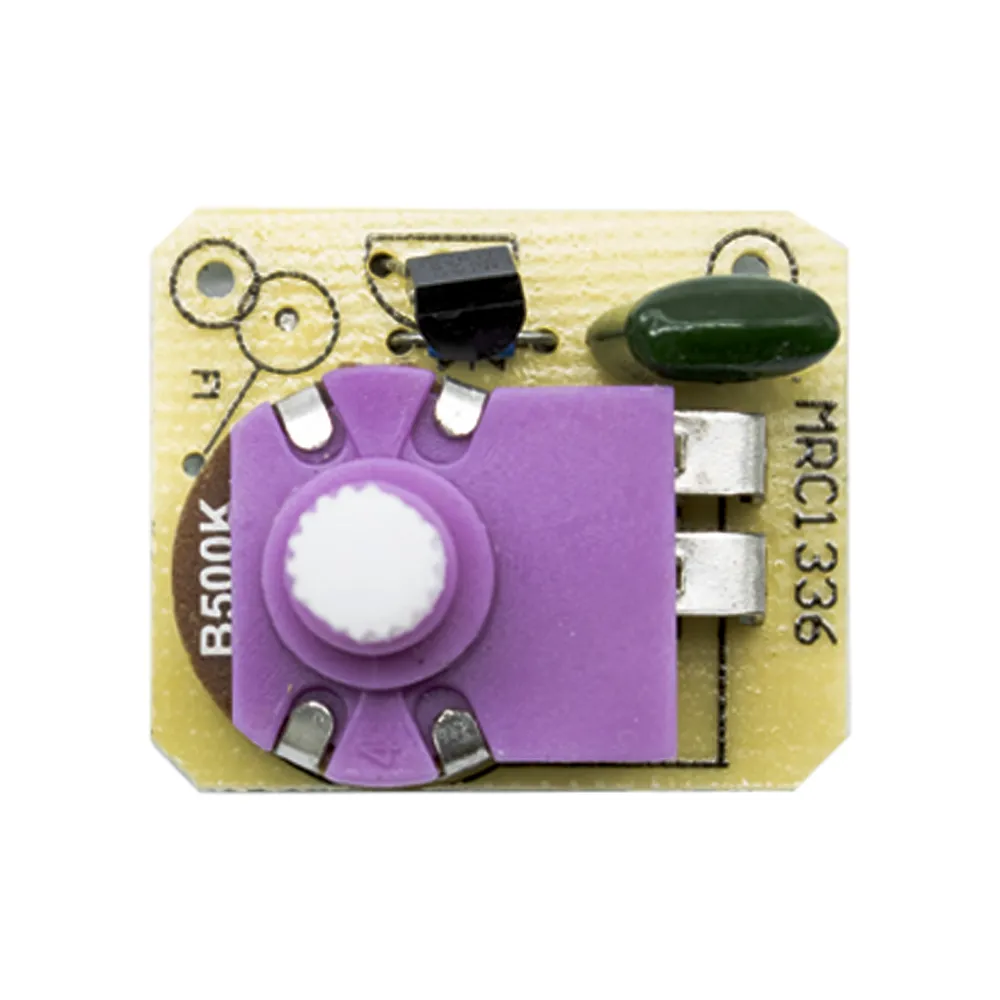Potenciometro Regulador De Luz Con Interruptor  Negro