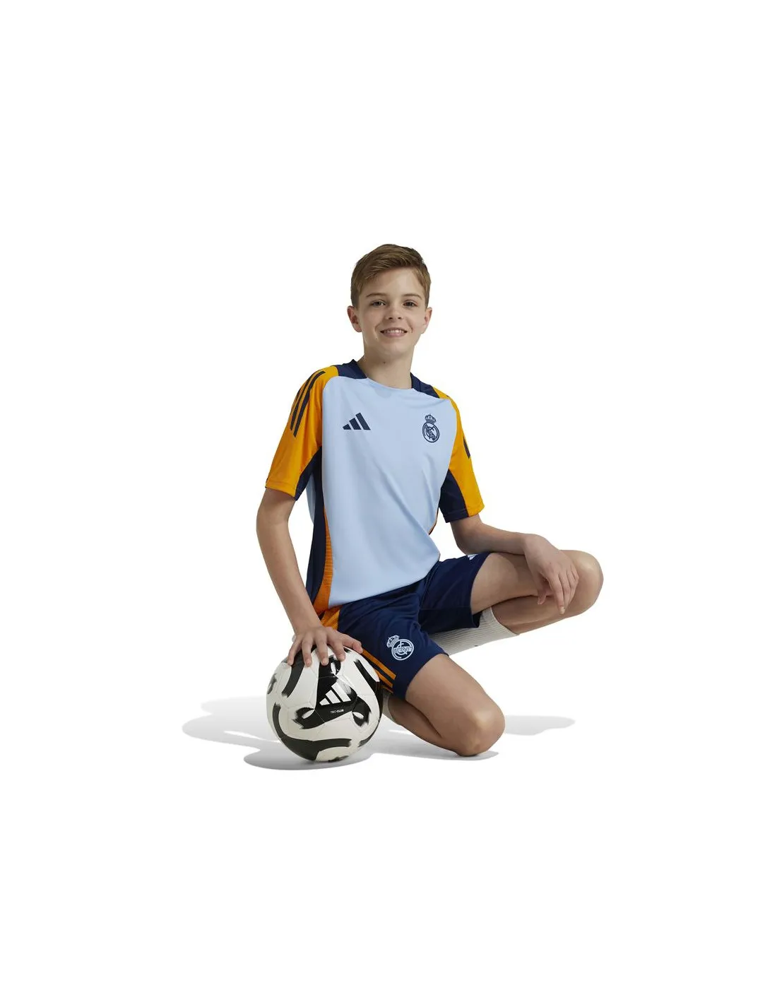 PREVENTA  Pantalones de Fútbol adidas Real Madrid 24/25 Training Short Infantil Azul