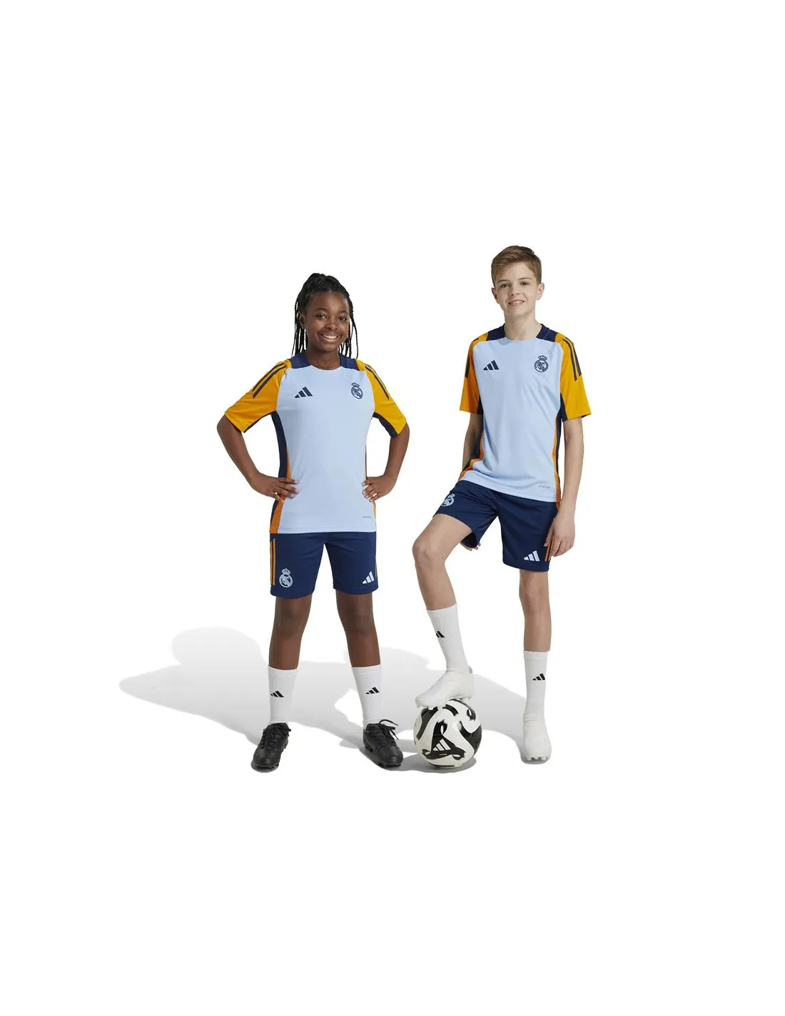 PREVENTA  Pantalones de Fútbol adidas Real Madrid 24/25 Training Short Infantil Azul