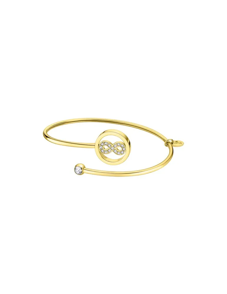 Pulsera Lotus Style Infinito Acero Dorado LS2169