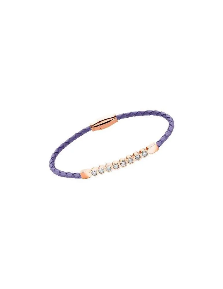 PULSERA LOTUS STYLE MUJER PIEL MORADA LS200324