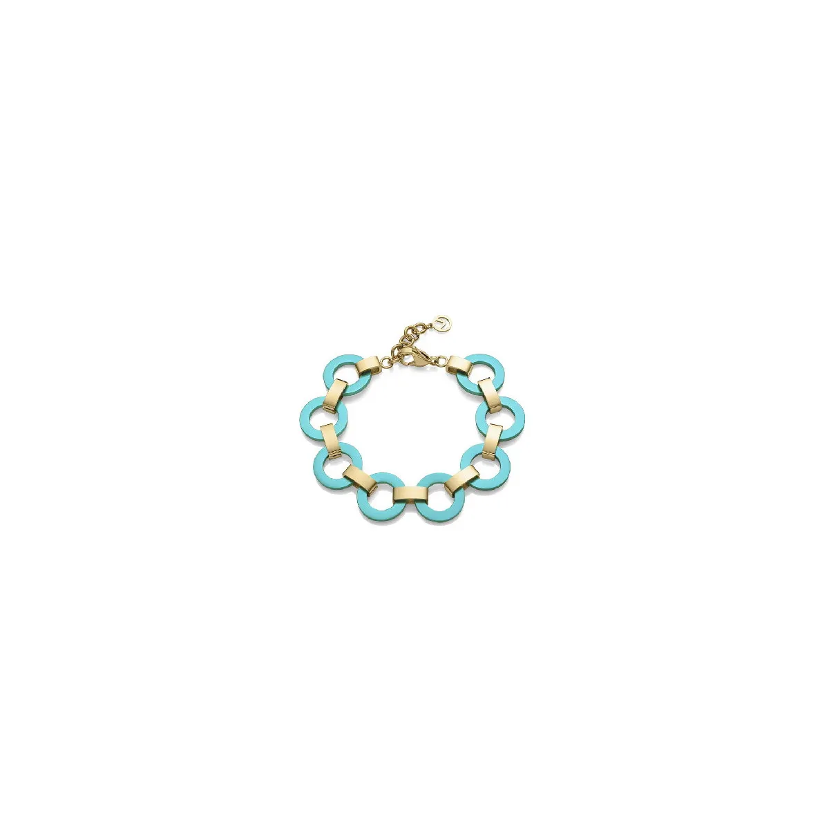 PULSERA VICEROY ACERO  ALUMINIO VERDE / DORADO  VICEROY