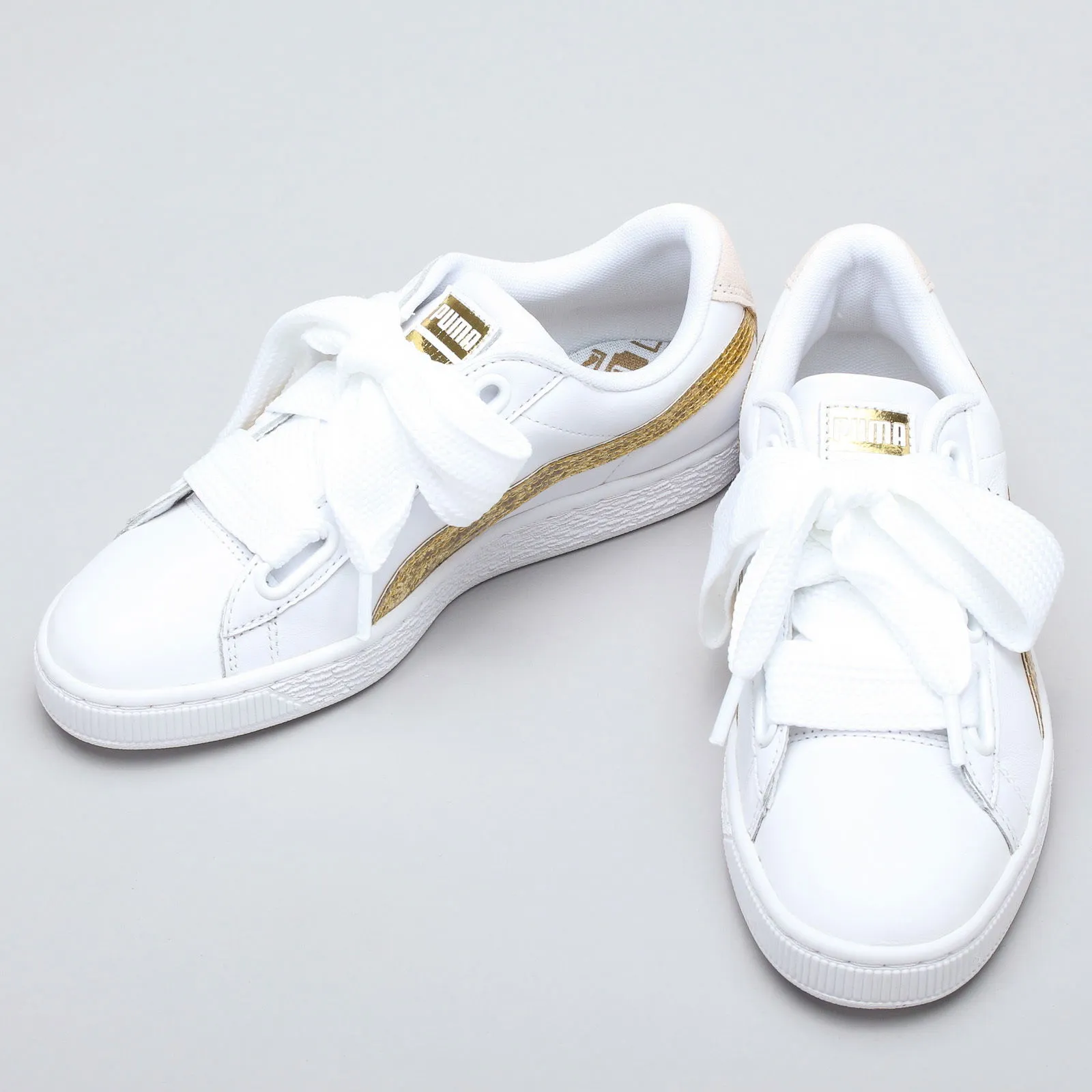 PUMA BASKET HEART GLITTER WN'S WHITE  GOLD