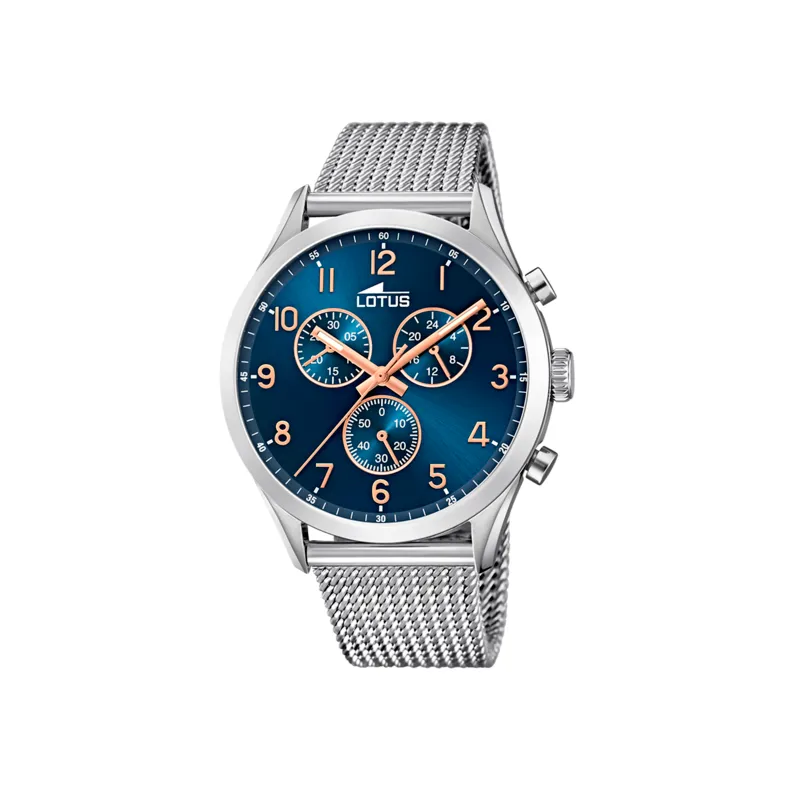 RELOJ LOTUS MINIMALIST AZUL CORREA DE ACERO HOMBRE 18637/3